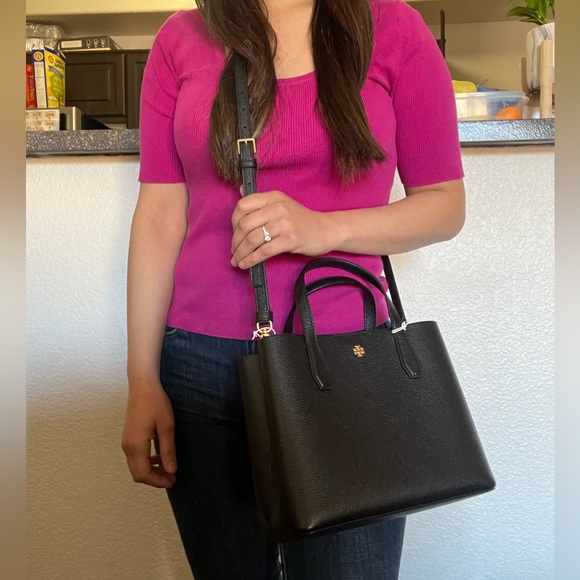 New , tory burch black small tote bag - Picture 12 of 13